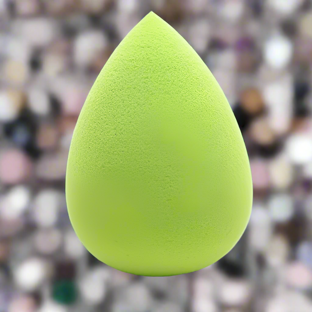 Buretel pentru machiaj, Zola®, verde, delicat si moale, usor de curatat, forma lacrima Buretel pentru machiaj, Zola®, verde, delicat si moale, usor de curatat, forma lacrima